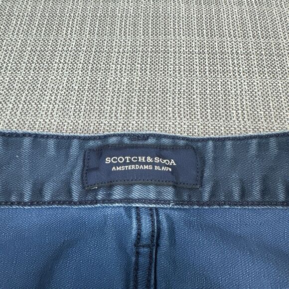 Scotch Soda Jeans Mens 30x35 Ralston Faded Distressed Button Fly Tall Slim Fit - Picture 2 of 14